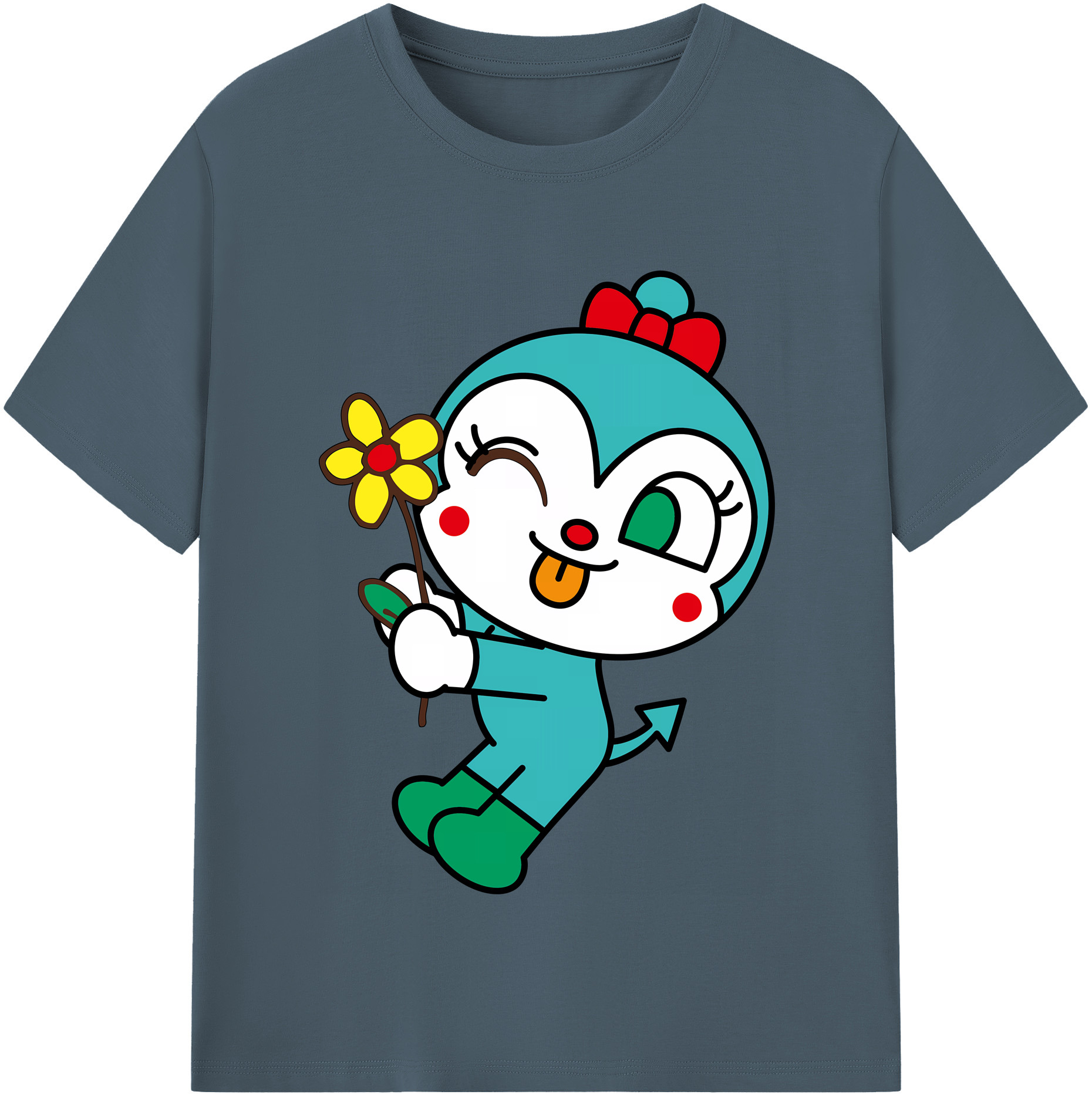 （画像用） アンパンマン Anpanman 綿100％半袖Tシャツ（フロントプリント）
